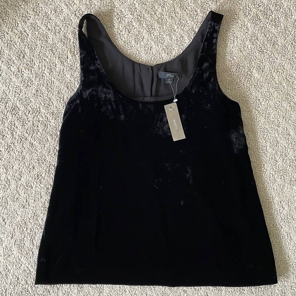 J. Crew Velvet Top, Size O